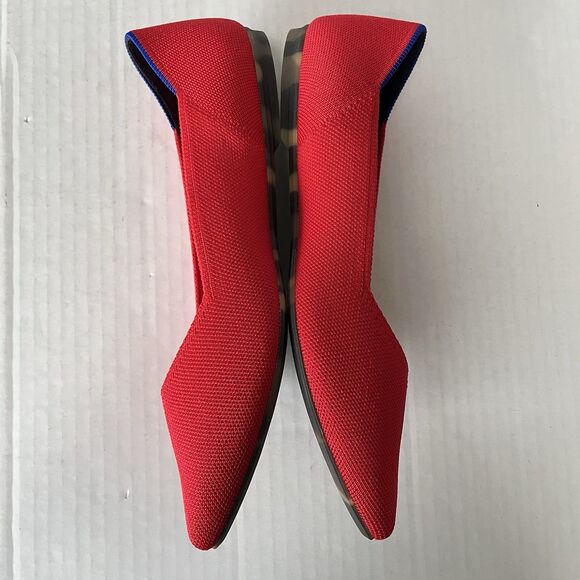 Rothy’s The Point II Slip On Ballet Flats Lollipop Red Womens 9.5 Comfort Shoes - Picture 5 of 15